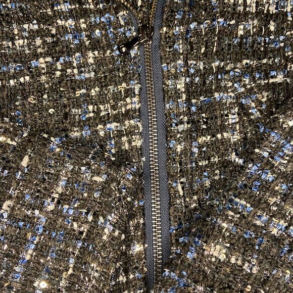 Ladies Ann Taylor Tweed Moto Jacket Coat size 6 NWT - Picture 4 of 8